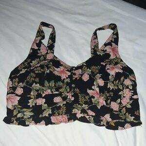 American eagle floral crop top